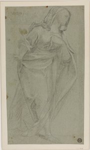 Stehende drapierte weibliche Figur von Baldassare Franceschini
