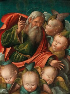Gottvater, umgeben von Engeln, 1510er Jahre von Baldassarre Carrari the Younger