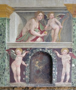 Die Sala delle Prospettive (Detail der Trompe-l