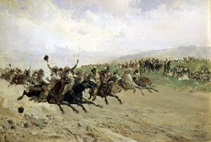 Andalusien: Pferderennen auf einem Jahrmarkt, spätes 19. Jahrhundert von Baldomero Calopre y Gimenez