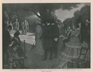 Pastorale Spiele im Regents Park: eine Beleuchtungsaufführung von Ein Sommernachtstraum von Balliol (after) Salmon