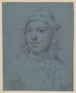 Brustbild eines jungen Mannes mit Mütze, von vorn von Balthasar Denner