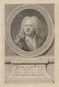 Porträt von Sylvius Leopold Weiss 1686-1750, 1750