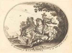 Sankt Georg und der Drache von Balthasar Moncornet