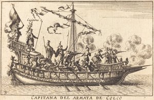 Capitana del Armata de Colco von Balthasar Moncornet after Remigio Cantagallina
