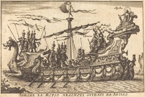 Idinone ea Mopso Argonoti geführt von Apollo von Balthasar Moncornet after Remigio Cantagallina