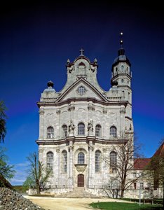 Ansicht der Fassade des Klosters von Architekt Johann Balthasar Neumann von Balthasar Neumann