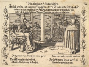 Von allerhand Freudenvögeln, Illustration aus Petrarca, Glück und Unglück Spiegel von Balthasar Schwan