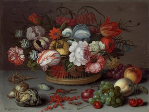 Korb mit Blumen