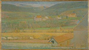 Das Tal der Yonne von Balthus Klossowski de Rola