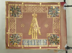 Banner des Leib-Garde Preobrazhensky Regiments, 1883 von Banners and Standards Flags