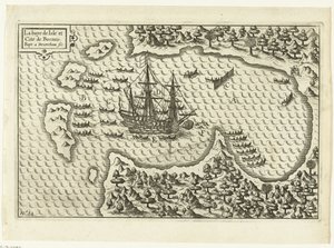 Ankunft auf Borneo, 1600 von Baptista van Doetechum