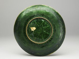 Schüssel mit Deckel, Untertasse und Löffel mit astrologischer Dekoration, frühes 19. Jh. von Baqir