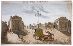 Ansicht von Hyde Park Corner Turnpike, Westminster, London