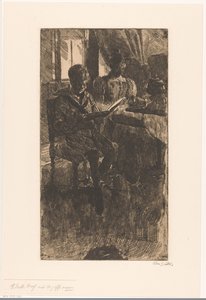 F. Leith Ross mit der Fräulein von Barbara Elisabeth van Houten (signed by artist)