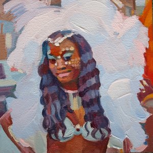 Gesicht 14, 2012 von Barbara Hoogeweegen