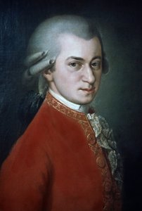 Wolfgang Amadeus Mozart, posthumes Porträt von Barbara Krafft von Barbara Krafft