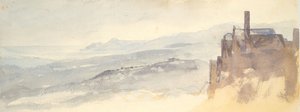 Landschaft: Häuser auf Klippe von Barbara Leigh Smith Bodichon
