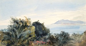 Landschaft mit Gewässer