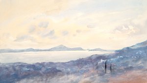 Landschaften mit blauer Waschung von Barbara Leigh Smith Bodichon