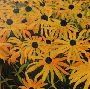 Goldene Sommerblüten
