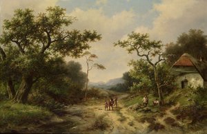 Landschaft auf dem Land von Barend Cornelis Koekkoek