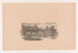 Aussicht über hügelige Landschaft (Landschaftsstudien sechste Lieferung)