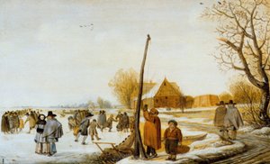 Winterlandschaft mit gefrorenem Fluss