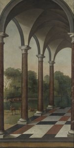 Kolonnade mit Blick auf einen Park von Barent Fabritius (attributed to)