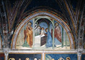 Die Beschneidung, aus einer Serie von Szenen des Neuen Testaments von Barna da Siena