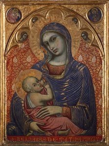 Madonna stillt das Kind, von Barnaba da Modena (aktiv 1361-1383) von Barnaba da Modena