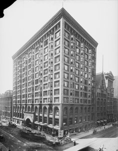 Chicago Stock Exchange, Chicago, Illinois, USA, ca. 1907 (s/w Foto)