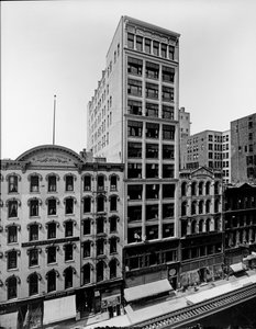 Clifton House, Thomas Church Gebäude und J. P. Atwater Gebäude, Chicago, Illinois, USA, ca. 1900