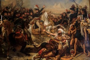 Bonaparte hält eine Ansprache an seine Armee vor der Schlacht der Pyramiden