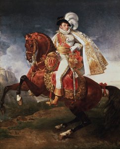 Reiterporträt von Jerome Bonaparte, König von Westphalen von Baron Antoine Jean Gros