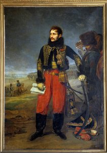 Preußenfeldzug: Ganzkörperporträt des Grafen von Lasalle, Divisionsgeneral, bei der Kapitulation der Garnison von Stettin