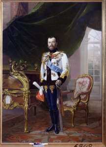 Porträt von Kaiser Nikolaus II. (1868-1918) von Baron Ernest Friedrich von Liphart