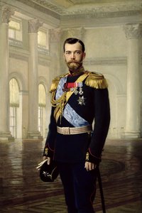 Porträt von Kaiser Nikolaus II. von Baron Ernest Friedrich von Liphart