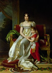 Hortense de Beauharnais, Königin von Holland, und ihr Sohn, Napoleon Charles Bonaparte, 1806
