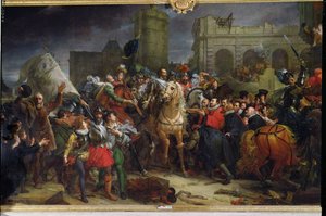 Der Einzug von Heinrich IV. (1553-1610) in Paris, 22. März 1594