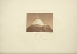 Vulkan von Cotopaxi, gezeichnet von Gmelin, graviert von Arnold, Illustration aus "Vues des Cordillères et Monumens des Peuples Indigènes de l