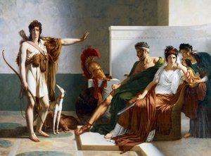 Hippolytus weist Phaedras Anschuldigungen zurück, Phaedra und Hippolytus von Baron Pierre Narcisse Guerin