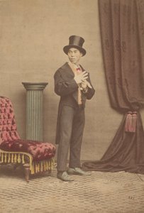 [Studio-Porträt eines japanischen Mannes in westlicher Kleidung], 1880er