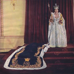 Königin Elizabeth II. in Krönungsroben, 1953 von Baron Sterling Henry Nahum