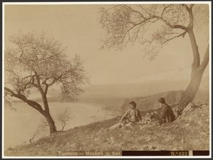 Blühende Mandeln, Taormina von Baron Wilhelm von Gloeden