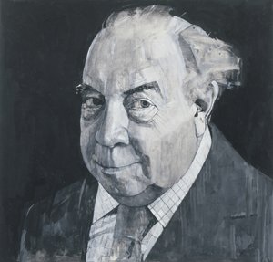 Porträt von J.B. Priestley, Illustration für The Listener, 1970er von Barry Fantoni