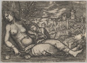 Der Welt Lauf (Schlafende Gerechtigkeit) (Kopie) von Barthel Beham