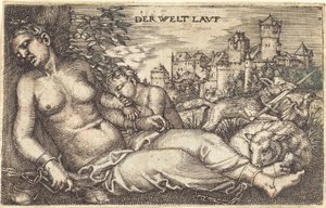 Der Welt Lauf (Schlafende Gerechtigkeit) von Barthel Beham