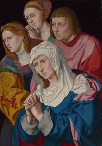 Die Jungfrau, der heilige Johannes, die heilige Maria Magdalena und eine heilige Frau, ca. 1535 von Bartholomaeus Bruyn