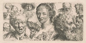 Studien von elf Köpfen von Bartholomäus Ignaz Weiss